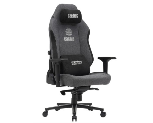 [Игровые кресла] Кресло Cactus CS-CHR-MAG-GY серый/черный крестов. сталь пластик черный (2002016)
