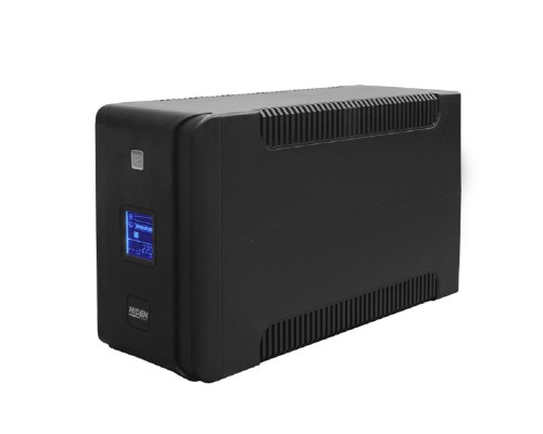 [Хайден] ИБП HIDEN EXPERT ULI1000C 1000ВА/600Вт {Линейно-интерактивный, 8xIEC C13 LCD, USB, встроенные АКБ 2x12B/7Ач}