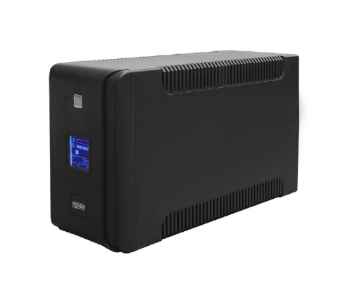 [Хайден] ИБП HIDEN EXPERT ULS2000C 2000ВА/1200Вт {Линейно-интерактивный,4xSchuko+2xIEC C13 LCD, USB,встроенные АКБ 2x12B/9Ач}