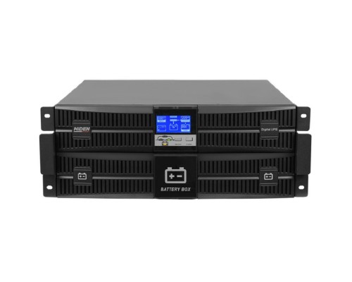 [Хайден] ИБП HIDEN EXPERT UDC9203S-RT, встроенные акб в корпусе (7А/ч х 8шт),3 kVA/2,7 kW (PF=0,9) {С двойным преобразованием Rack/Tower 4U 3000 ВА / 2700 Вт,6* IEC-320 С13,1* IEC-320 С13,SNMP слот, USB, RS23}