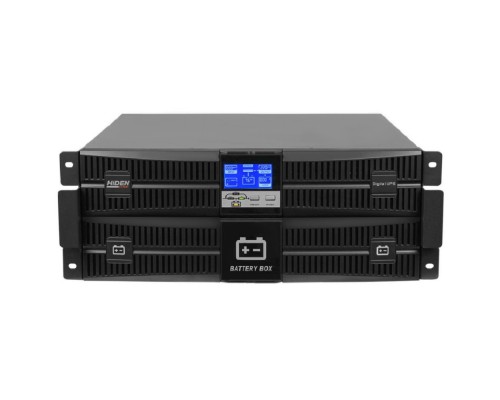 [Хайден] ИБП HIDEN EXPERT UDC92010S-RT, встроенные акб в корпусе (9 А/ч х 16шт),10 kVA/10 kW  {С двойным преобразованием Rack/Tower 4U 10000 ВА / 10000 Вт,клеммный терминал, SNMP слот, USB, RS232, EPO}