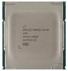 Центральный Процессор Intel Xeon® Silver 4310  12 Cores, 24 Threads, 2.1/3.3GHz, 18M, DDR4-2666, 2S, 120W PULL