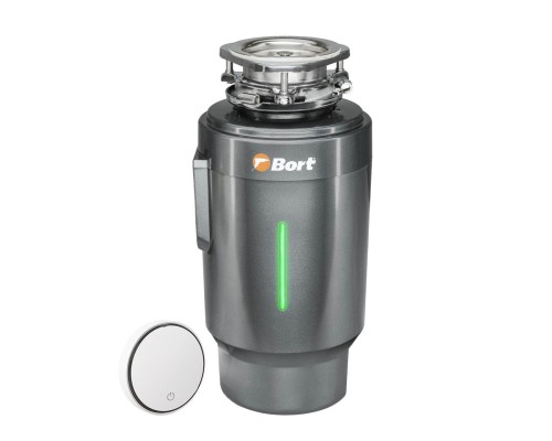[Блендер] Bort Измельчитель пищевых отходов TITAN 6000 CONTROL {Мощность л.с. 0,75 ; 600 Вт; 5,2 кг/мин; 4000 об/мин; 1400 мл; Металл ; набор аксессуаров 8 шт} [93417876]