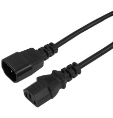 Rexant (04-2721) Шнур сетевой IEC 320 C13 – IEC 320 C14 3x0,75мм?, длина 0,6м