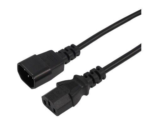 [Кабели USB и переходники] Rexant (04-2721) Шнур сетевой IEC 320 C13 – IEC 320 C14 3x0,75мм?, длина 0,6м