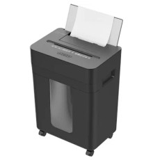 Шредер Cactus CS-SH-D8 черный с автоподачей (секр.P-4) фрагменты 150лист. 24лтр. скобы пл.карты