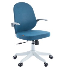 Кресло детское компьютерное CHAIRMAN CH107 голубой (7187536)