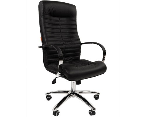 [Офисные кресла] Офисное кресло Chairman 480 Россия нат.кожа/экокожа черный N (7117595)