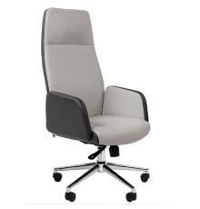 Офисное кресло Chairman 929 Россия экопремиум серый/светло-серый (7174807)