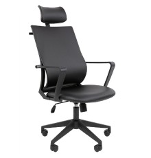 Офисное кресло Chairman 545 Россия экокожа черный (7198886)