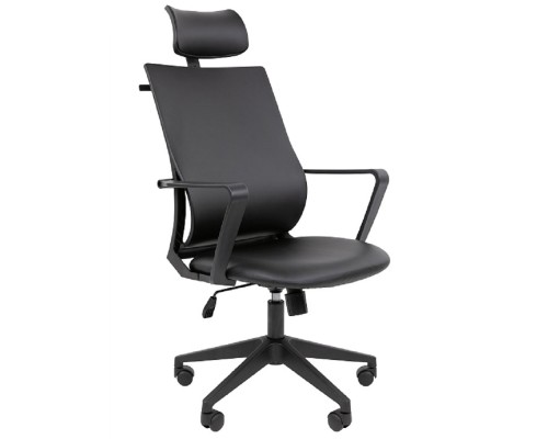[Офисные кресла] Офисное кресло Chairman 545 Россия экокожа черный (7198886)