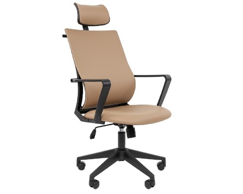 [Офисные кресла] Офисное кресло Chairman 545 Россия экокожа бежевый (7198889)