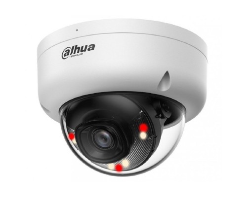 [Видеонаблюдение] DAHUA DH-IPC-HDBW1439E1P-A-IL-0360B-S6 Уличная купольная IP-видеокамера 4Мп, 1/3” CMOS, объектив 3.6мм, ИК 30м,LED 30м, IP67 ,IK08, микрофон, металл, пластик