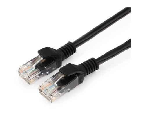 [Коммутационный шнур] Cablexpert Патч-корд медный UTP PP10-2M/BK кат.5, 2м, литой, многожильный (черный)
