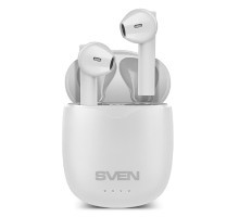 Наушники  SVEN E-727BTбел BТ,ТWS,магн заряд кейс, беспровод, стерео