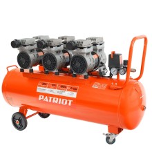 Компрессор Patriot поршневой безмасляный WO 100-440 [525301935] { 440 л/мин, 8 бар, 2500 Вт, 100 л, быстросъем и 