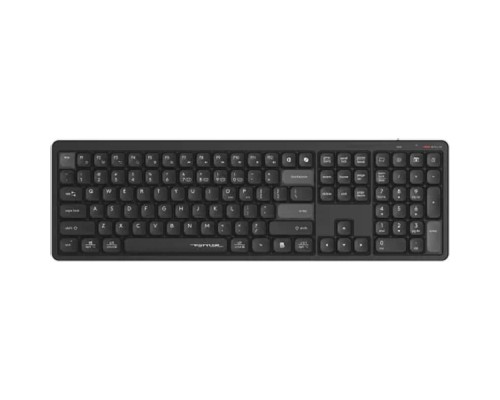 [Клавиатура] Клавиатура беспроводная A4Tech Fstyler FBX55C black (USB, BT/Radio, slim, Multimedia) (FBX55C)
