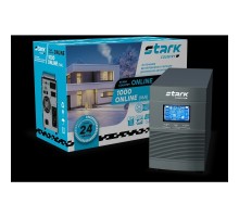 STARK SC 1000 Online 16А ИБП 1000 ВА/900 Вт {Online, Напольный, 110-300В, 2 х ЕВРО, Smart-slot, USB, RS232, EPO, БЕЗ АКБ - внешние батареи 2 шт от 4,5Ач до 320 Ач}