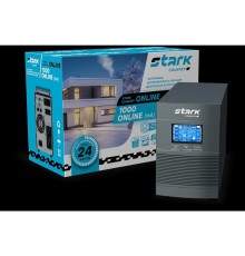STARK SC 1000 Online 16А ИБП 1000 ВА/900 Вт {Online, Напольный, 110-300В, 2 х ЕВРО, Smart-slot, USB, RS232, EPO, БЕЗ АКБ - внешние батареи 2 шт от 4,5Ач до 320 Ач}