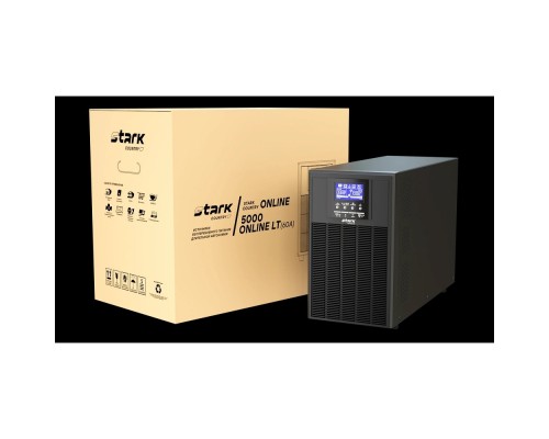 [STARK - ИБП 1ф (Однофазные)] STARK SC 5000 ONLINE LT (60A) ИБП 5000 ВА/5000 Вт {Online, Напольный, 110-300В, клеммный блок, Smart-slot, USB, RS232, EPO, БЕЗ АКБ - внешние батареи 4 шт от 40Ач до 1200 Ач. в том числе LiFePO4}