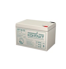 Контакт АКБ КТ 12-12 12V/12Ah {клемма Ш-6,3 (F2), ДхШхВ 151х98х100мм, масса 2,95 кг, срок службы 5-7 лет}