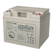 Контакт АКБ КТЛ 12-40 12V/40Ah {клемма Б-М6 (под болт М6), ДхШхВ 196х165х170мм, масса 11,9 кг, срок службы 12 лет}