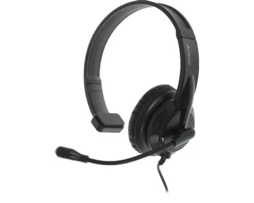 [Наушники] Наушники с микрофоном A4Tech HU-11 черный 2м накладные USB оголовье (HU-11/USB/BLACK)