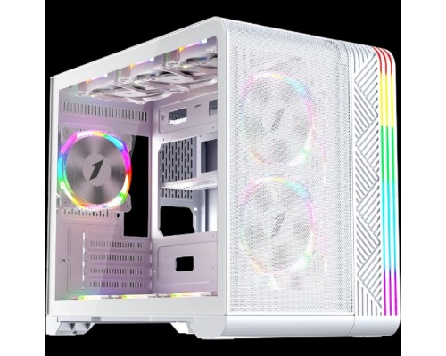 [Корпус] 1STPLAYER VT6 ARGB White / mATX / 3x120mm ARGB fans / VT6-WH-3FS7-W