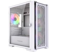 Powercase ByteFlow Micro White LE, Tempered Glass, 4х 120mm ARGB PWM fans, белый, mATX [без встроенного хаба] (CAMBFW-A4-LE)