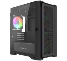 Powercase Alisio Micro X4B V2 LE, Tempered Glass, 4х 120mm ARGB PWM fans, чёрный, mATX [без встроенного хаба] (CAMCXB-A4-LE)