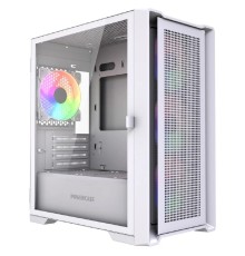 Powercase Alisio Micro X4W V2 LE, Tempered Glass, 4х 120mm ARGB PWM fans, белый, mATX [без встроенного хаба] (CAMCXW-A4-LE)