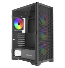 Powercase Mistral B415, Tempered Glass, 4x 120mm ARGB PWM Fans, чёрный, ATX  (CMAB415-A4)