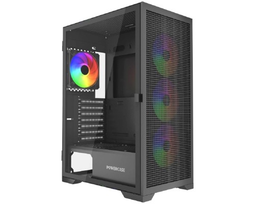 [Корпус] Powercase Mistral B415, Tempered Glass, 4x 120mm ARGB PWM Fans, чёрный, ATX  (CMAB415-A4)