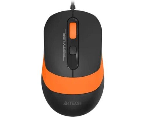[Мышь] Мышь проводная A4Tech Fstyler FM10S black/orange (USB, оптическая, silent, 1600dpi, 3but) (FM10S USB ORANGE)