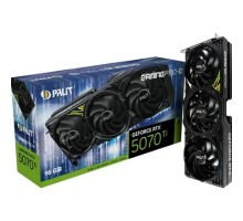 Видеокарта Palit PCI-E 5.0 PA-RTX5070Ti GAMINGPRO-S NVIDIA GeForce RTX 5070TI 16Gb 256bit GDDR7 2295/28000 HDMIx1 DPx3 HDCP Ret