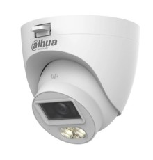 DAHUA DH-HAC-HDW1500CLQP-IL-A-0280B-S3 Уличная турельная HDCVI-видеокамера с интеллектуальной двойной подсветкой 5Мп, объектив 2.8мм, ИК 20м, LED 20м, IP67, корпус: пластик, быстрый монтаж