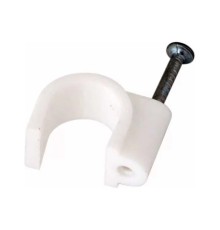 Rexant (07-4006) Крепеж кабеля круглый 6мм, белый (50 шт/уп)