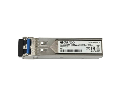 [Сетевое оборудование] ORIGO OFMS310LX/A1A Промышленный SFP-трансивер 1000Base-LX, 1310 нм, одномод, до 10 км