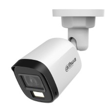 DAHUA DH-HAC-B1A21P-U-IL-0280B Уличная цилиндрическая HDCVI-видеокамера 2Мп; CMOS; объектив 2.8мм;  BNC (переключаемый HDCVI/TVI/AHD/CVBS); ИК до 30м, Led 20м;  IP67; пластик