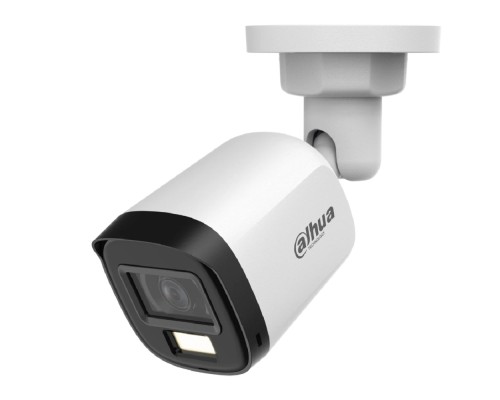 [Видеонаблюдение] DAHUA DH-HAC-B1A21P-U-IL-0280B Уличная цилиндрическая HDCVI-видеокамера 2Мп; CMOS; объектив 2.8мм;  BNC (переключаемый HDCVI/TVI/AHD/CVBS); ИК до 30м, Led 20м;  IP67; пластик
