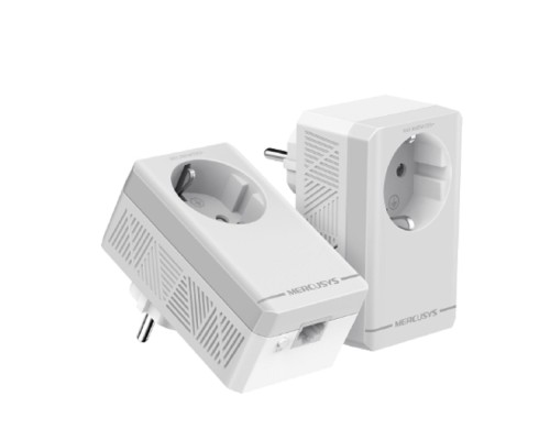[Mercusys] Mercusys MP300P KIT AV600 Комплект Powerline-адаптеров со встроенной розеткой