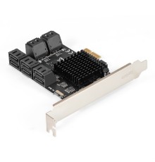 Exegate EX299524RUS Контроллер ExeGate EXE-510v2 (PCI-E x1, SATA3 6Gb/s, 10 int, ASMedia Chipset ASM106x+JMB575)