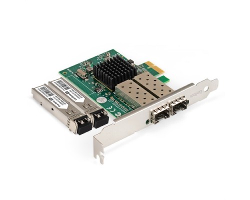 [USB-концентраторы] Exegate EX299088RUS Комплект: Сетевой адаптер SFP ExeGate EXE-82576-F2 +2х Трансивер Multi-Mode до 550м ExeGate EXT-1G-MM850-LC2-550M (EX296229RUS: PCI-E x1 v2.0, порты 2x SFP (10/100/1000Mb/s), Gigab