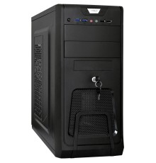 Exegate EX299162RUS Корпус Miditower ExeGate CP-603UB-UNS350 (ATX, БП UNS350 с вент. 12см, 2*USB, аудио, черный)