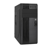 Exegate EX299343RUS Корпус Miditower ExeGate UN-605B-UNS450 (ATX, БП UNS450 с вент. 12см, 2*USB, аудио, блокировка, черный)