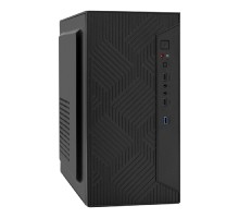 Exegate EX299224RUS Корпус Minitower ExeGate BAA-303U-UNS350 (mATX, БП UNS350 с вент. 12см, 2*USB+1*USB3.0, HD Audio, черный)