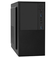 Exegate EX299244RUS Корпус Minitower ExeGate BAA-308U2-UNS350 (mATX, БП UNS350 с вент. 12см, 1*USB+2*USB3.0, HD Audio, черный)