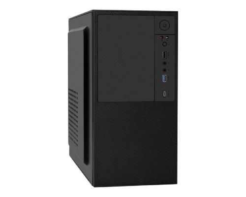 [Корпуса] Exegate EX299249RUS Корпус Minitower ExeGate BAA-308UC-UNS400 (mATX, БП UNS400 с вент. 12см, 1*USB+1*USB3.0+1*TypeC, HD Audio, черный)