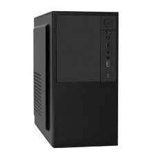 Exegate EX299250RUS Корпус Minitower ExeGate BAA-308UC-UNS450 (mATX, БП UNS450 с вент. 12см, 1*USB+1*USB3.0+1*TypeC, HD Audio, черный)