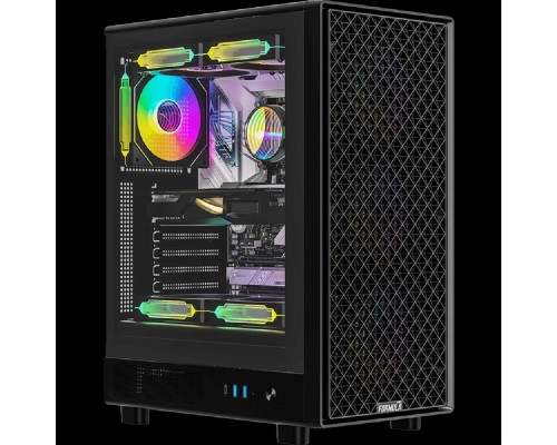 [корпус] Корпус Formula Mana Dynamic черный без БП ATX 4x120mm 2x140mm 2xUSB3.0 audio bott PSU